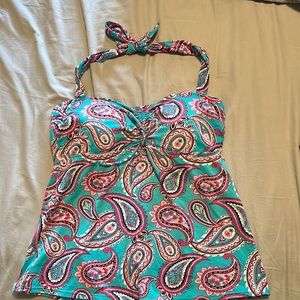 Paisley Land’s End Tankini Halter Top